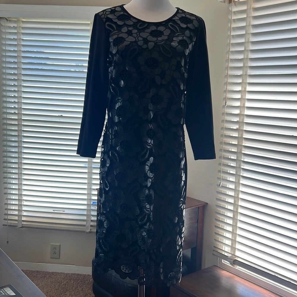 Neiman Marcus Size 10 Dress with Flower Cutouts